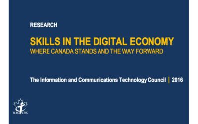 Skills in the Digital Economy where Canada stands and the way forward